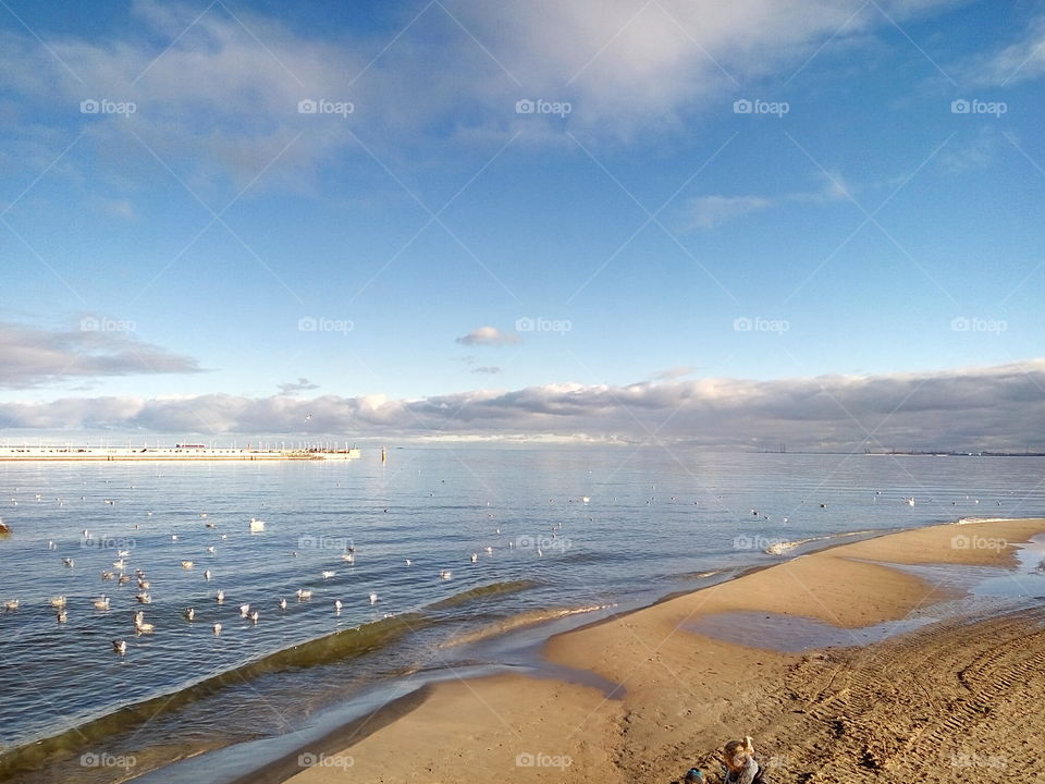 Beach in Sopot Poland 