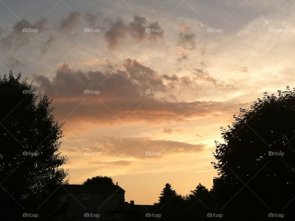 sky sunset clouds sun by mamber