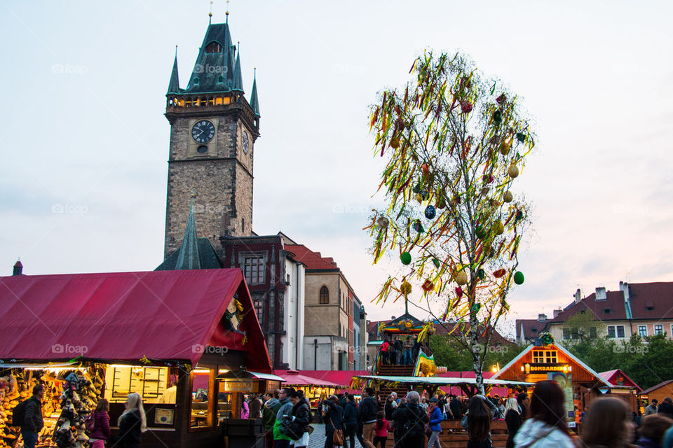 Prague Easter market 