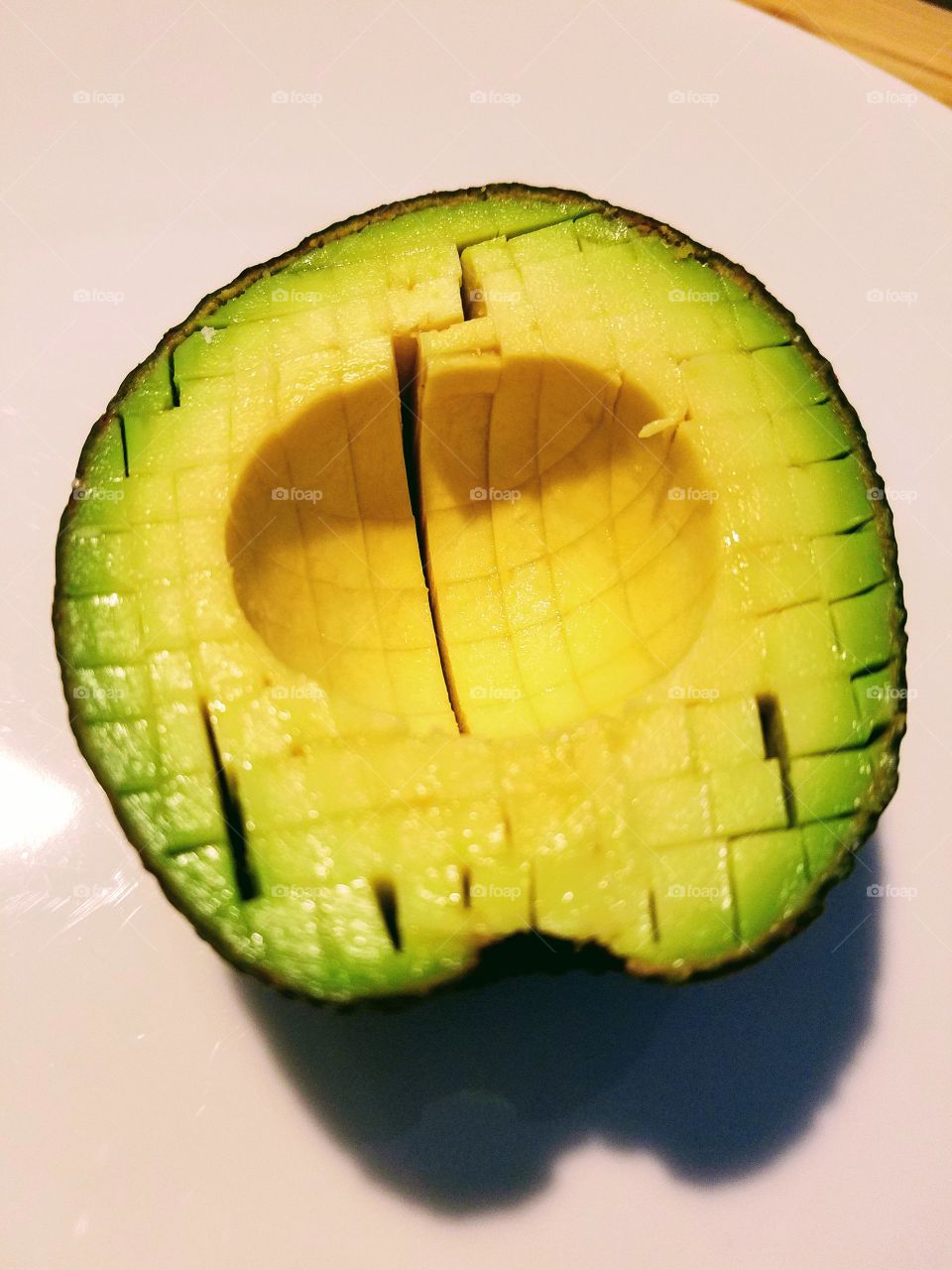 Avocado Diced in Skin