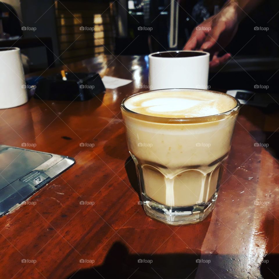 glass coffe