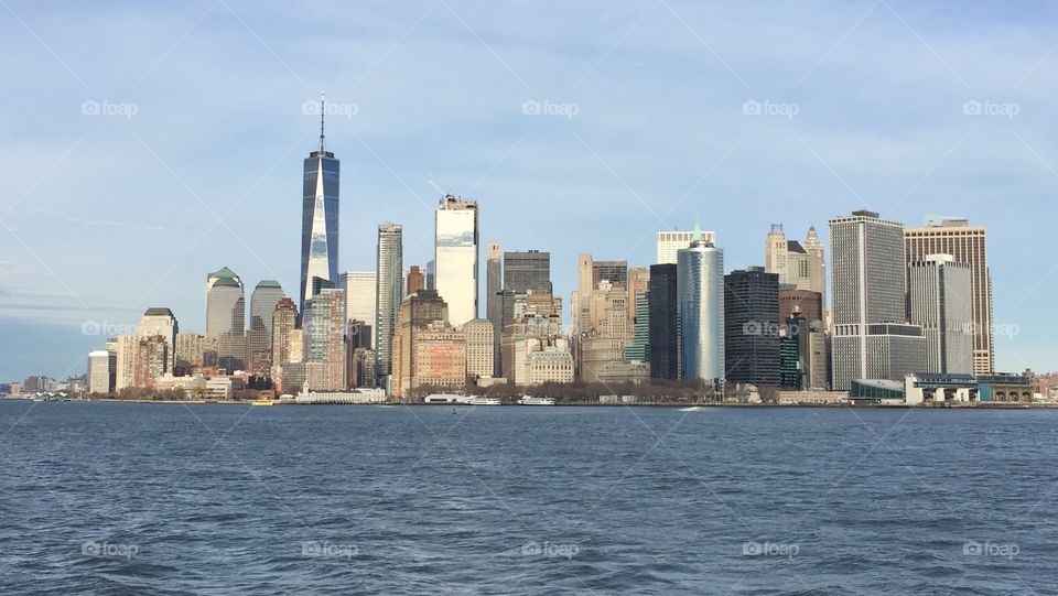 Manhattan skyline from the Staten Island Ferry
