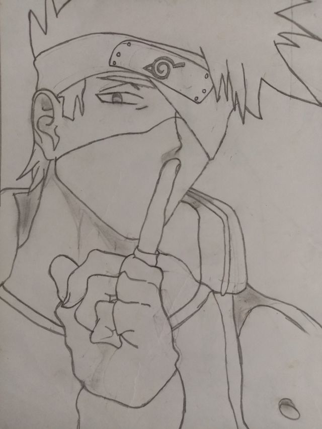 kakashi hatake drawing - Google Search  Kakashi drawing, Anime drawings  tutorials, Easy drawings