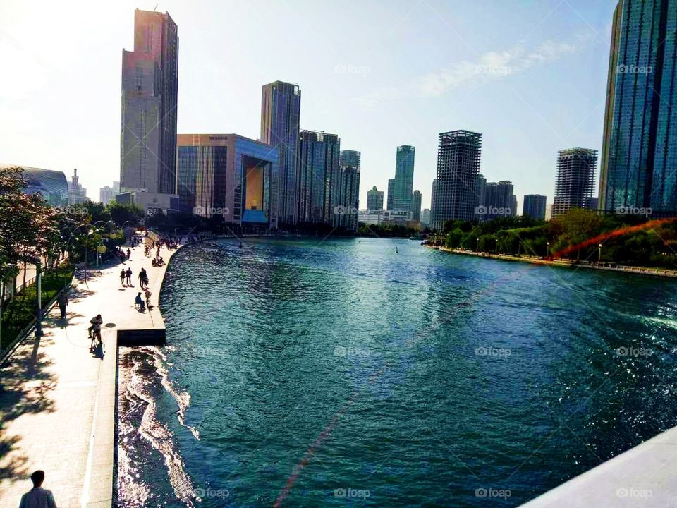 this is downtown at Tianjian China