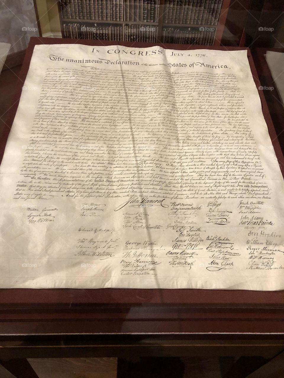 the Henry Ford - Declaration of Independence Replica