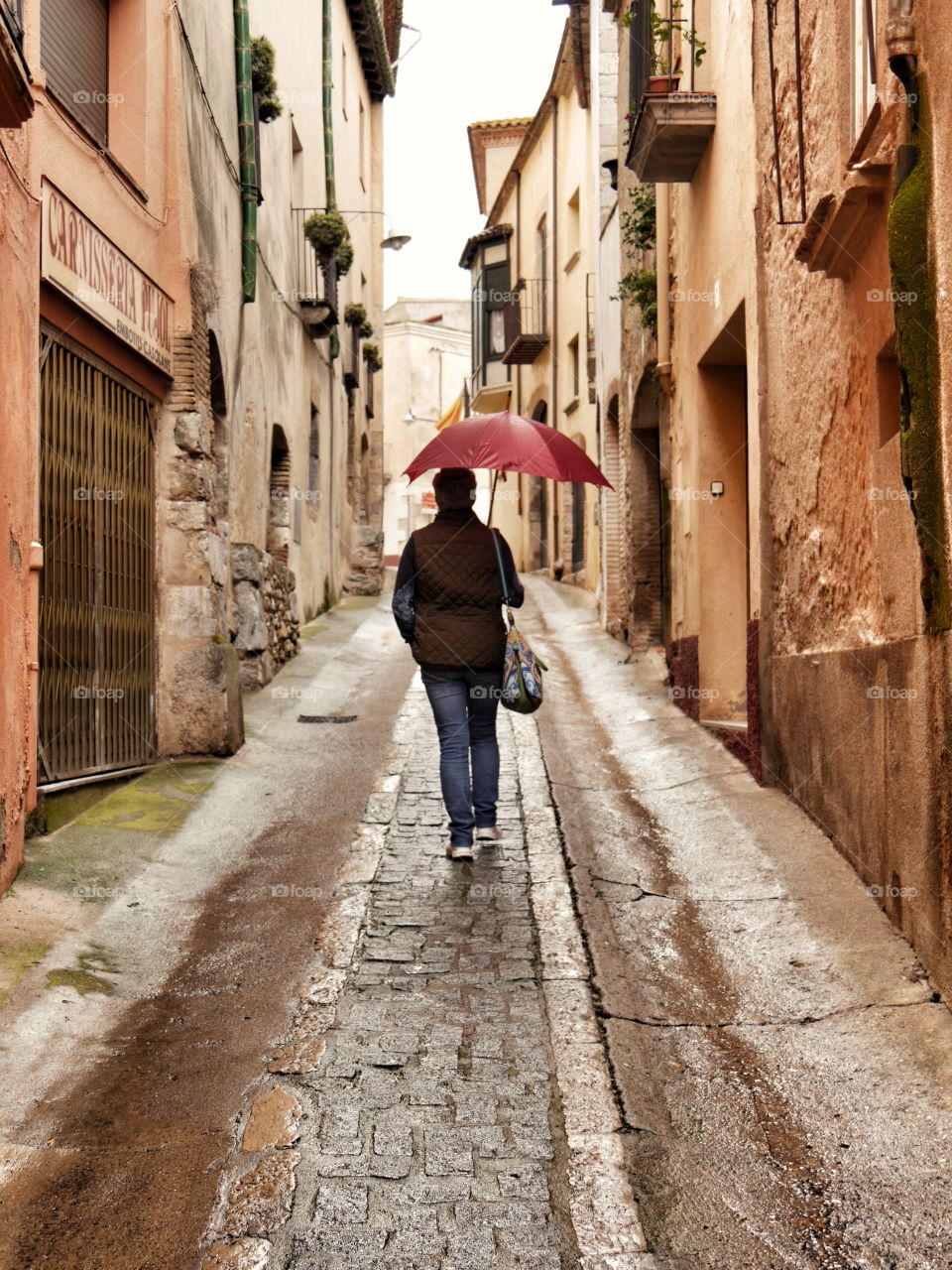 Red umbrella