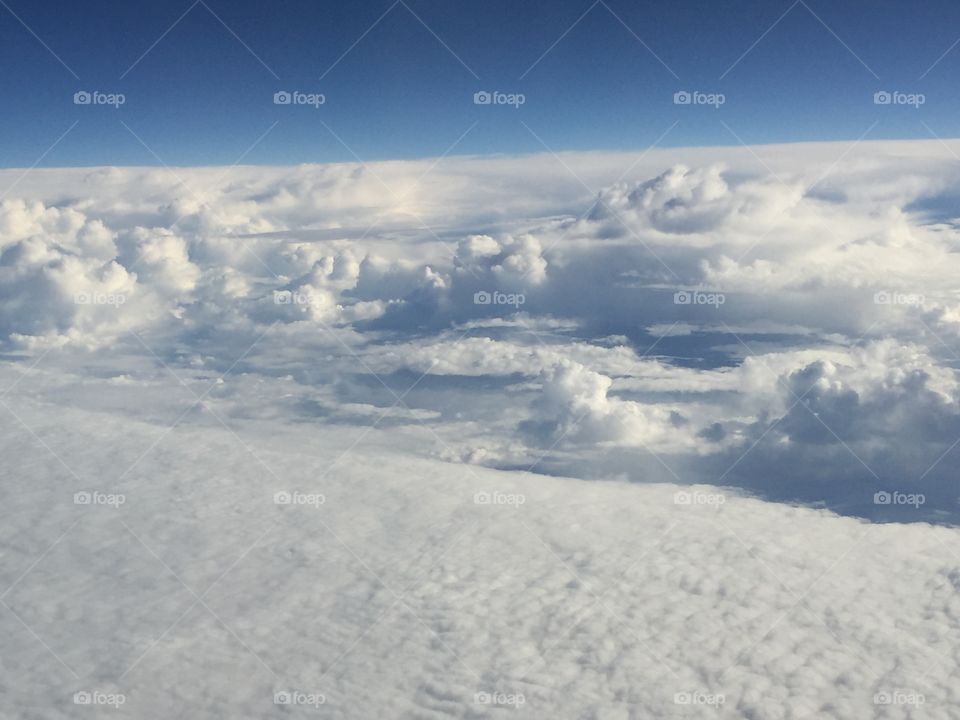 Clouds from 36 thousand feet