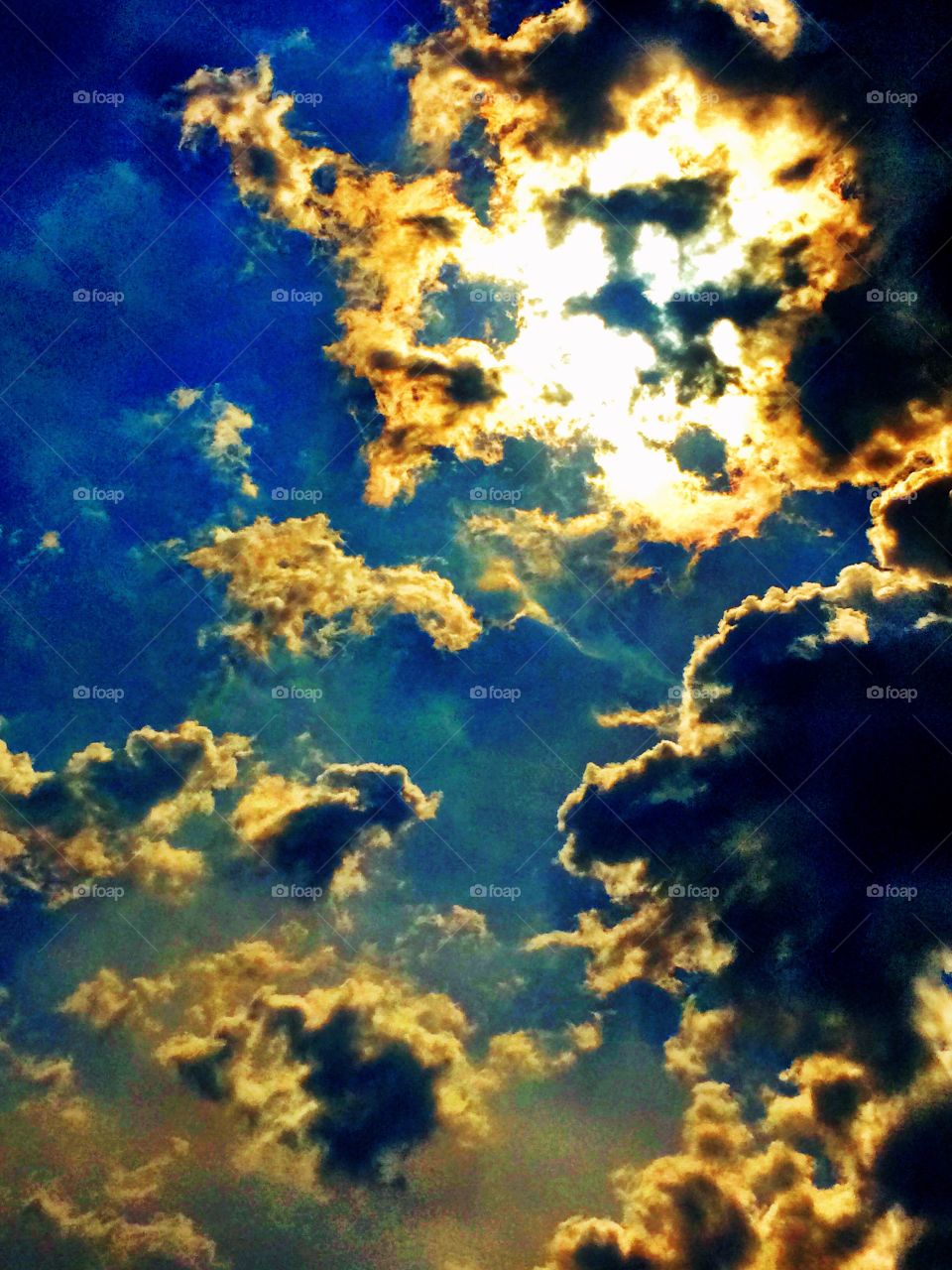 Summer sky with clouds