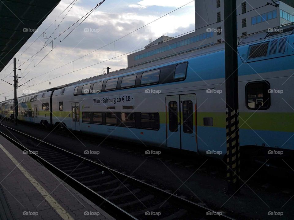 Fast train Salzburg - Linz - Vienna