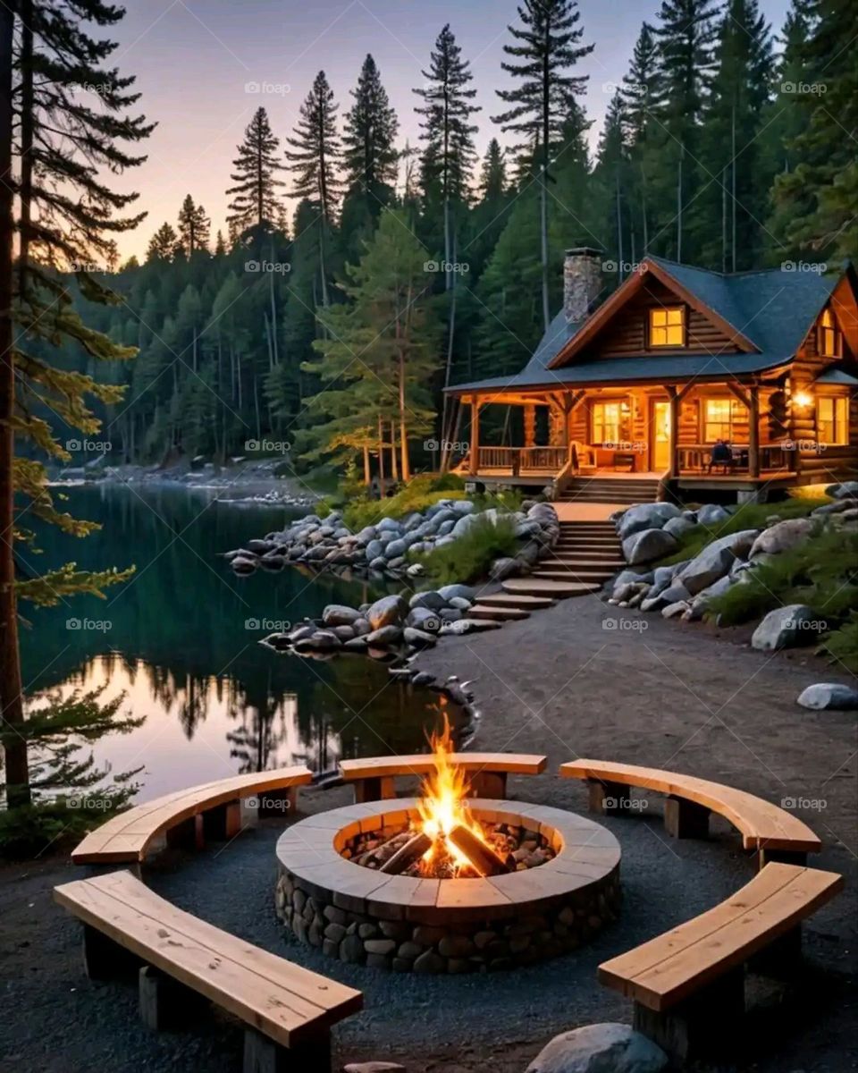 Glory be to God, the magnificent and picturesque view and the natural green trees are a view that is nothing more wonderful than it