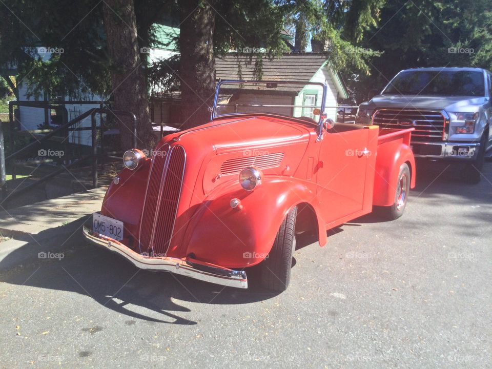 Vintage Hotrod on The Street 