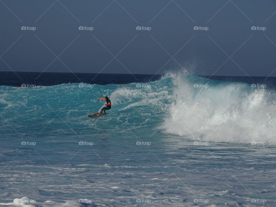 Surfing in Lanzarote 