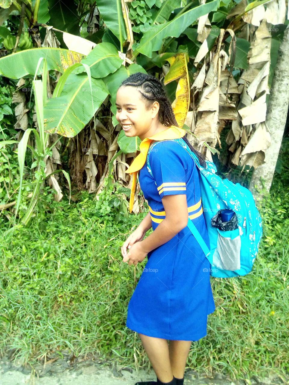 the morning I went to my new school is was very happy and I couldn't wait to get to my new school.