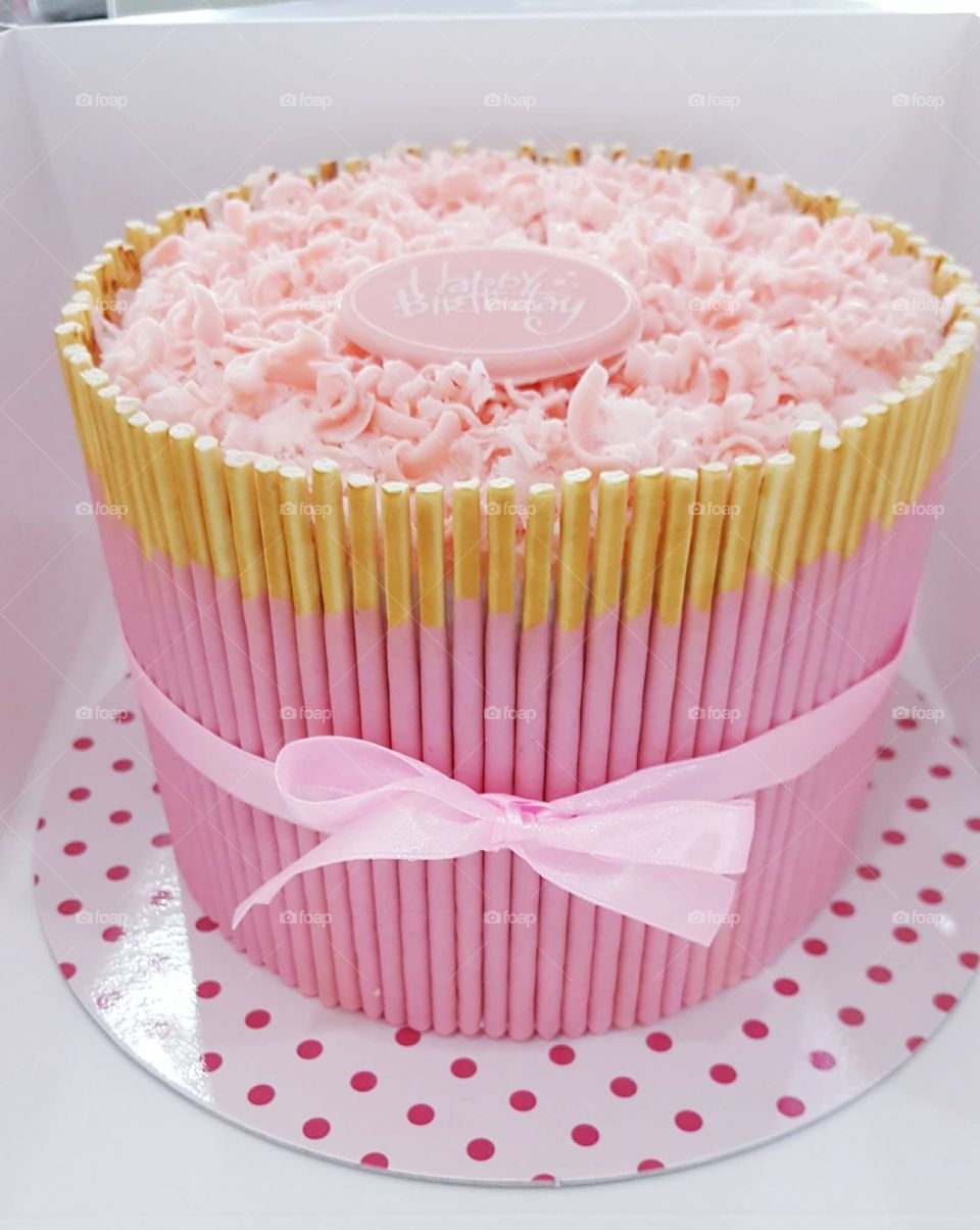 pink cake sweet