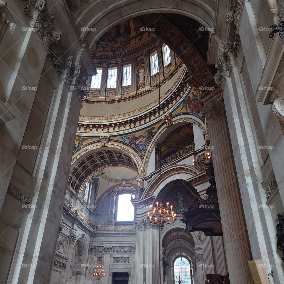 Inside St Paul's cathedral