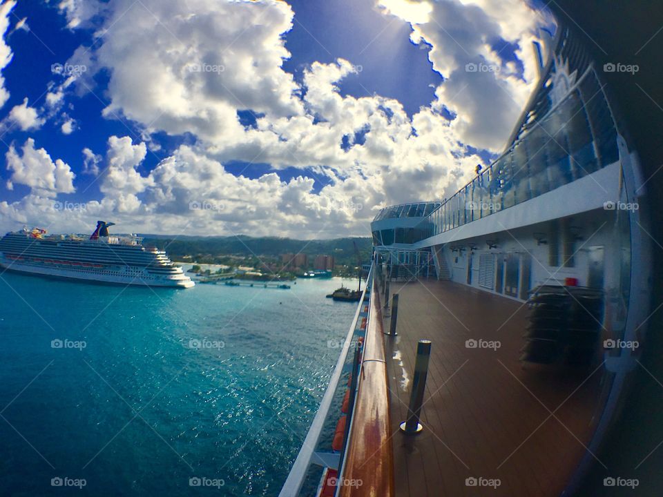 Cruise ship view