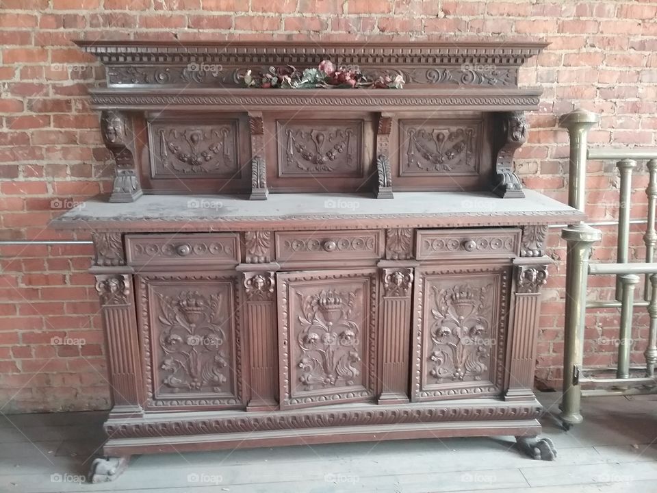 Antique furniture.