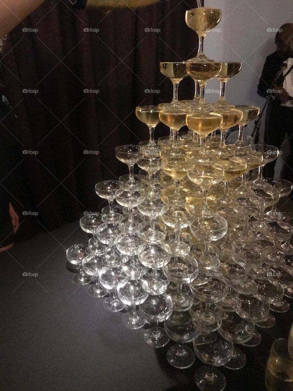 Champagne tower