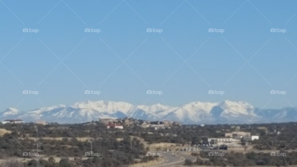 LaPlata mountains in the distance