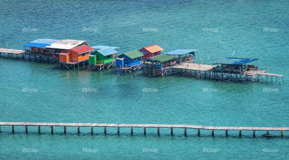 Beautiful sea at Samaesarn in Thailand