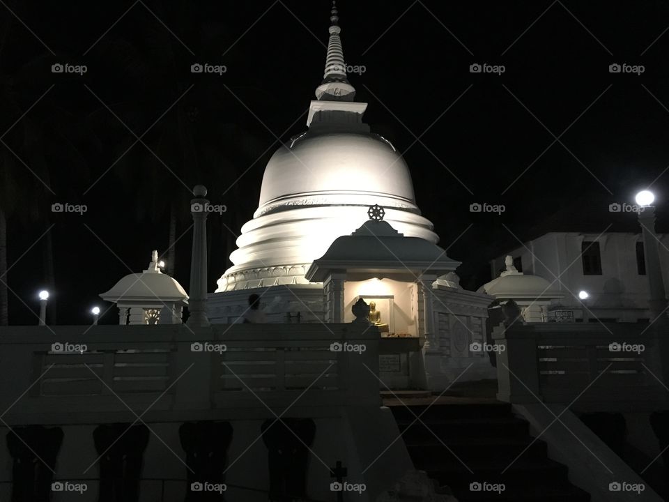 Temple at night 