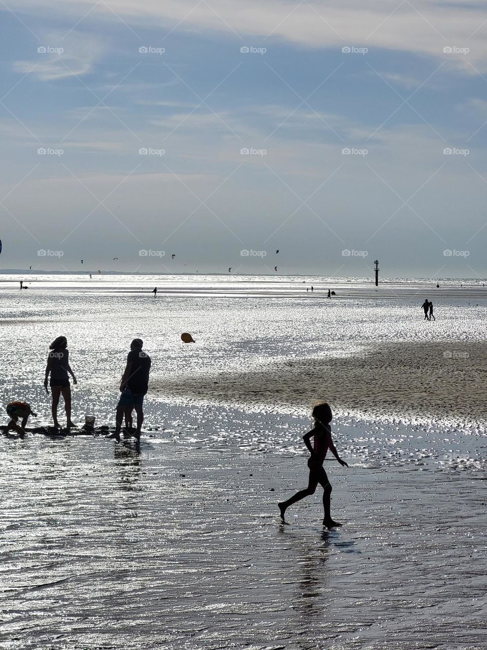 sur la plage d'Houlgate