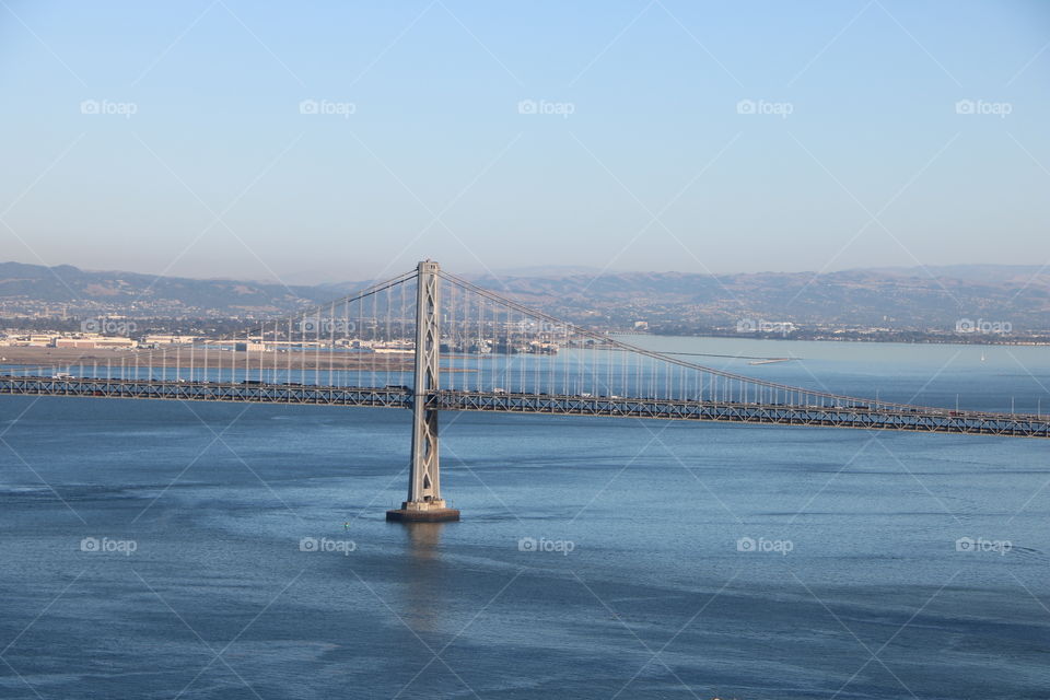 Long bridge over the ocean 