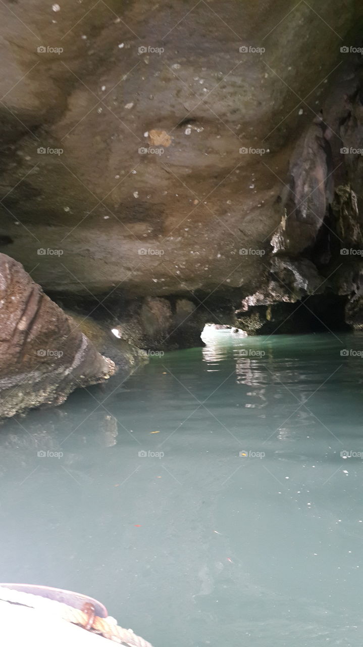 Amazing sea cave in Langkawi, Malaysia.