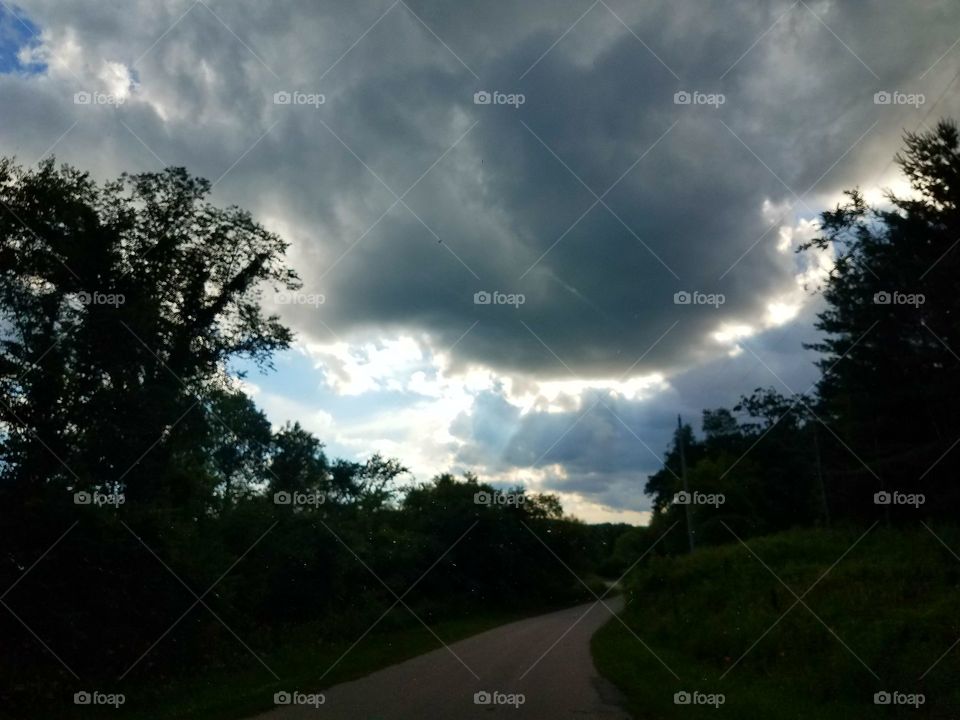 watching the storm clouds