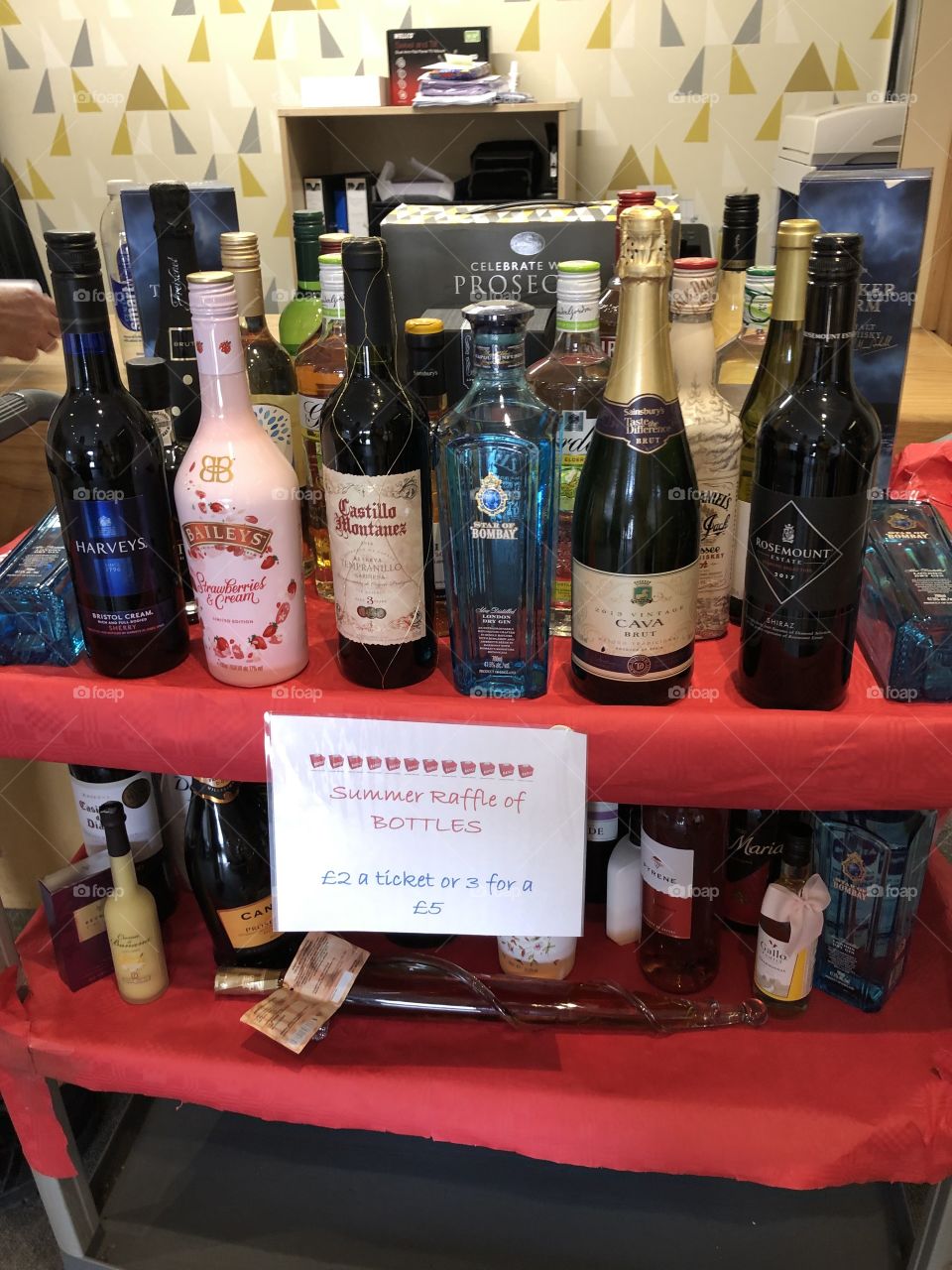 Went to visit my mum’ as she has Alzheimer’s ‘ and took this picture of there raffle at the home