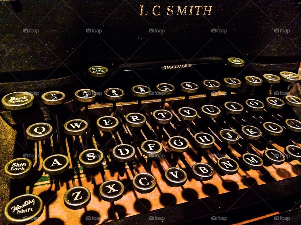LC smith typewriter
