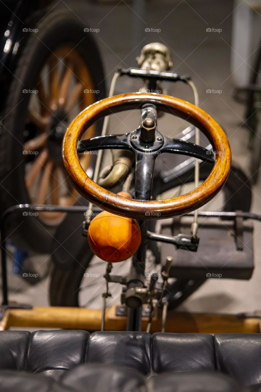 Car steering wheel - retro