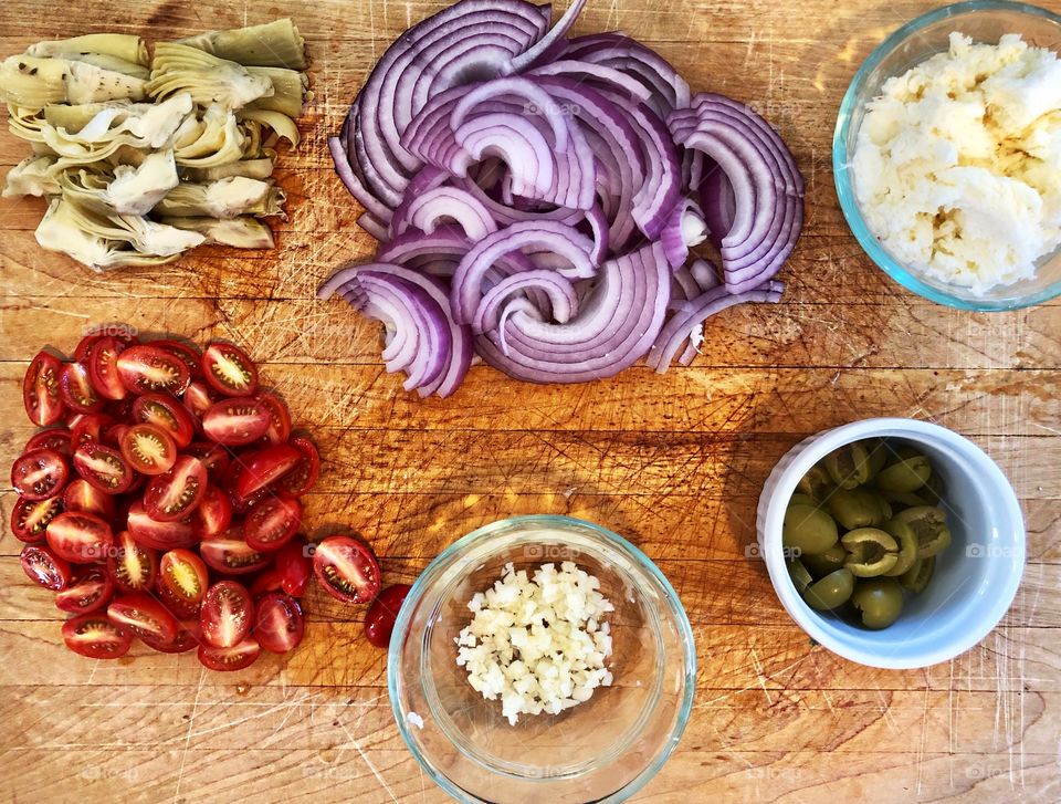 The beauty and relaxation of prepping a meal at home.