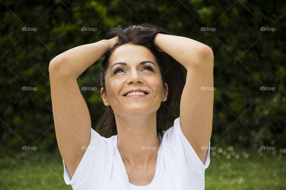 young woman smiling