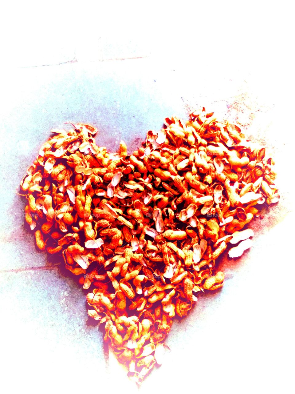 amazing peanut shell heart beautiful