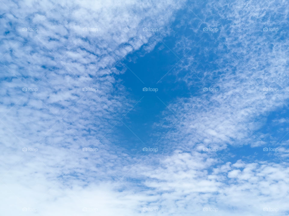 Blue sky white clouds