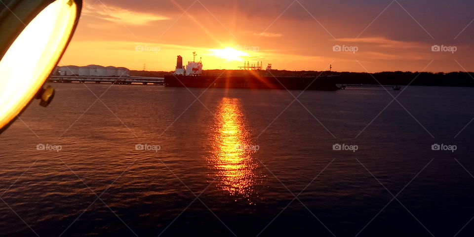 evening sunset🌅 
#port of tanjung pelepas Malaysia
220121