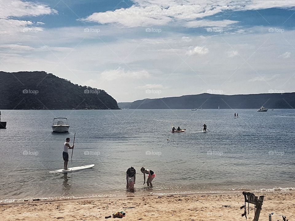 Pitt Water Beach Vacation Paddle Boarding