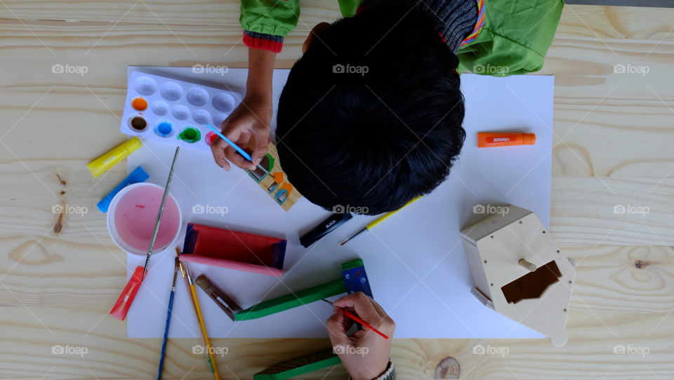 Craft time, indoor activities with kids