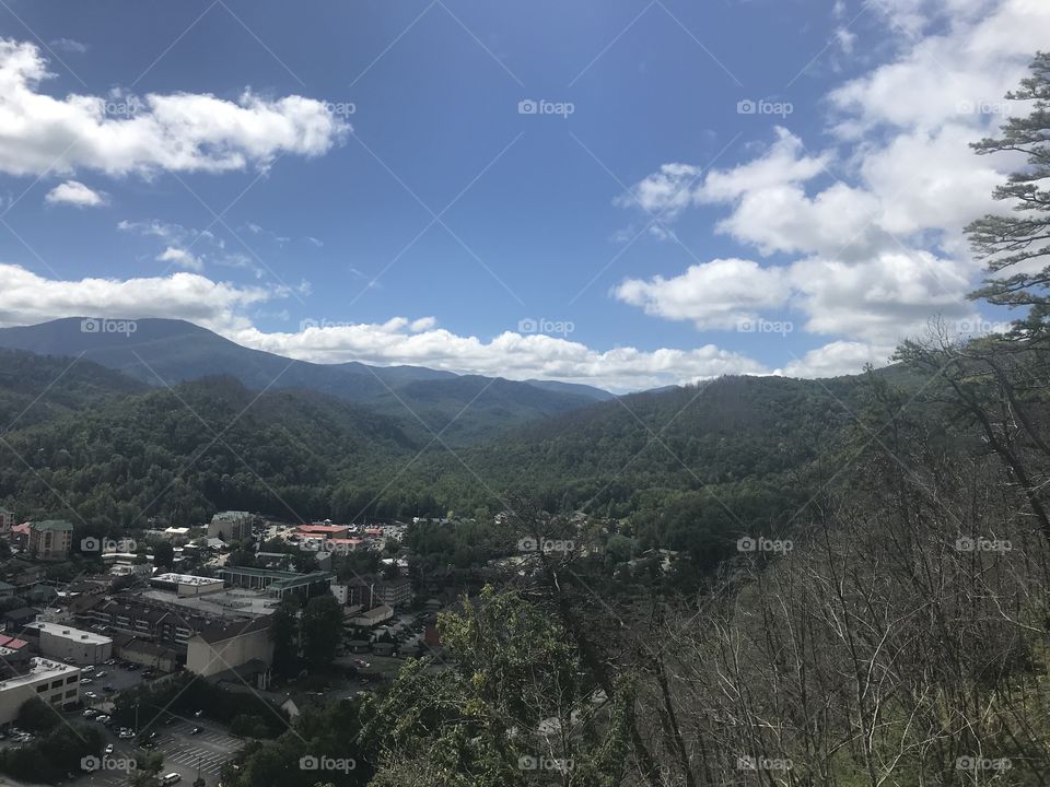 The mountains of Gatlinburg Tennessee.