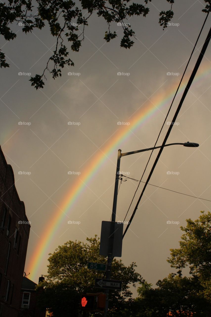 Rainbow, Landscape, No Person, Sunset, Sky