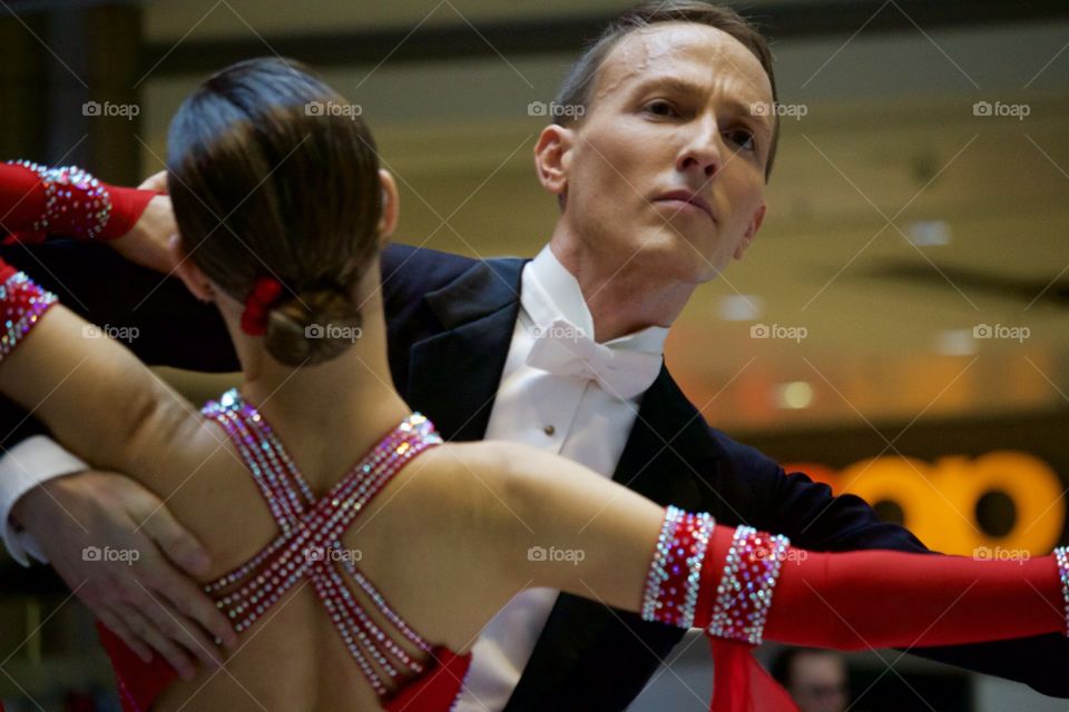 Couple Dancing In A Dance Contest