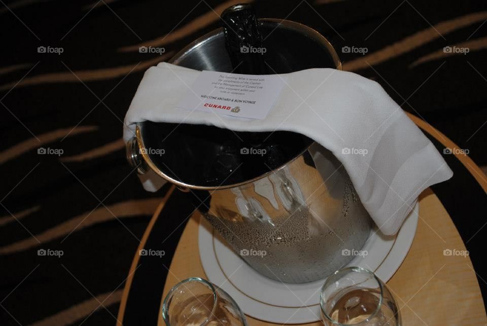 Champagne on ice aboard the queen Mary 2