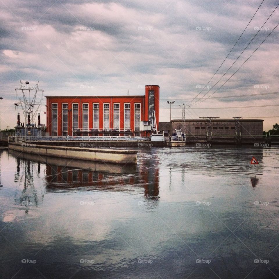 water river architecture electricity by gabur64
