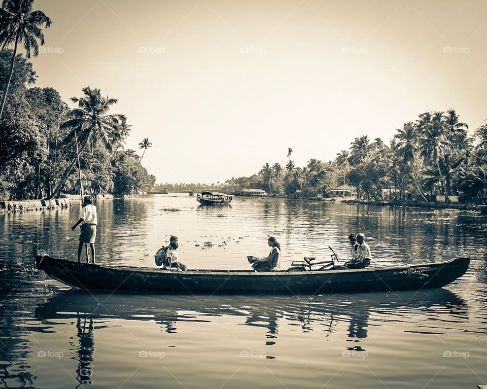 Backwater living in kerala