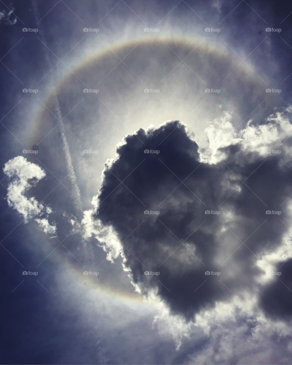 Heaven sent hope in love and light. A beautiful display nature put on.