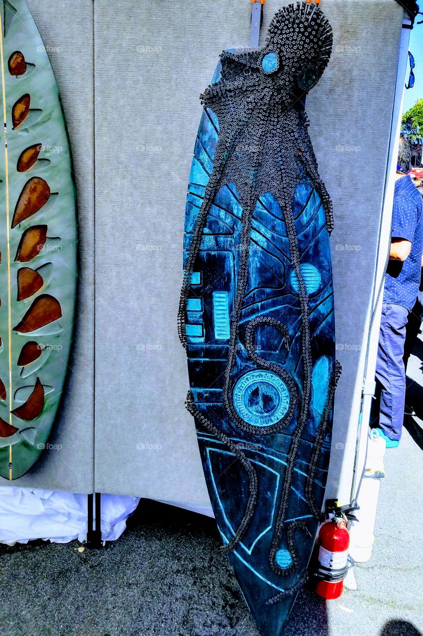Fine Art Octopus Surfboard