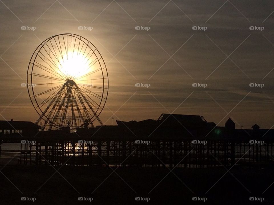 Blackpool sunset