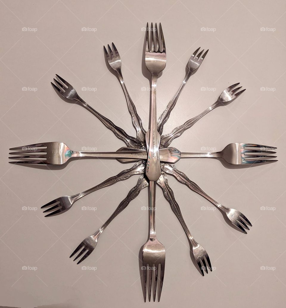 Fork clock