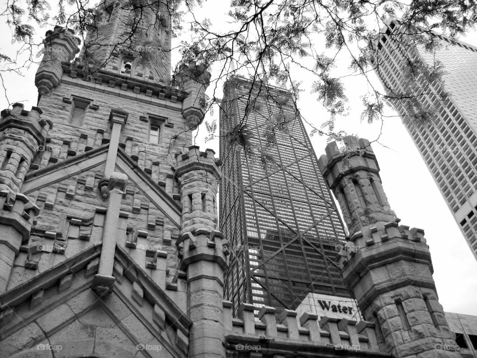 Stone church. Photo taken in Chicago